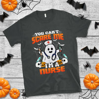 Halloween Nurse T Shirt You Can't Scare Me I'm A Nurse RN Boo Sheet Ghost - Wonder Print Shop