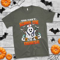 Halloween Nurse T Shirt You Can't Scare Me I'm A Nurse RN Boo Sheet Ghost - Wonder Print Shop