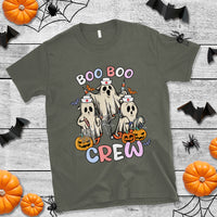 Halloween Nurse T Shirt Boo Boo Crew Ghost Halloween Costume Funny Nursing - Wonder Print Shop