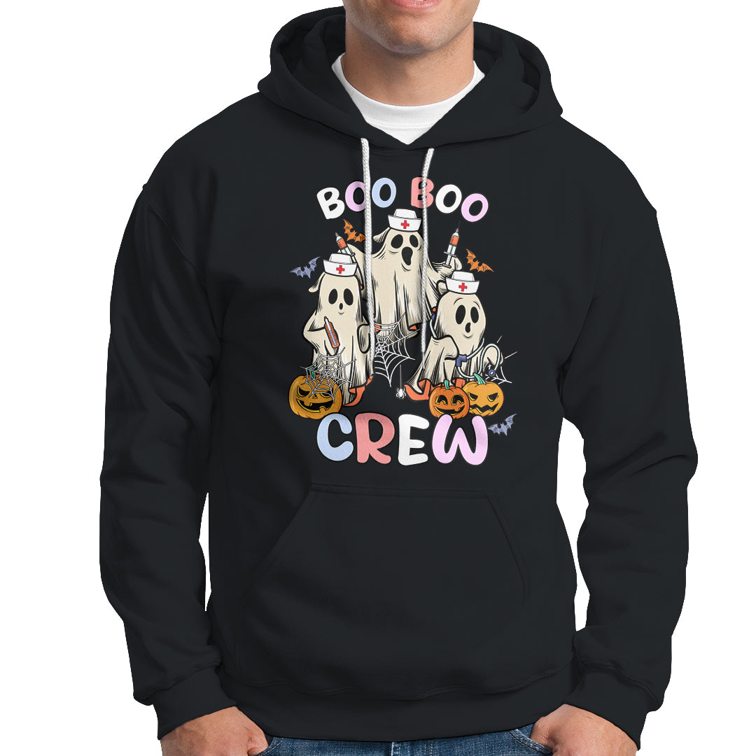 Halloween Nurse Hoodie Boo Boo Crew Ghost Halloween Costume Funny Nursing - Wonder Print Shop