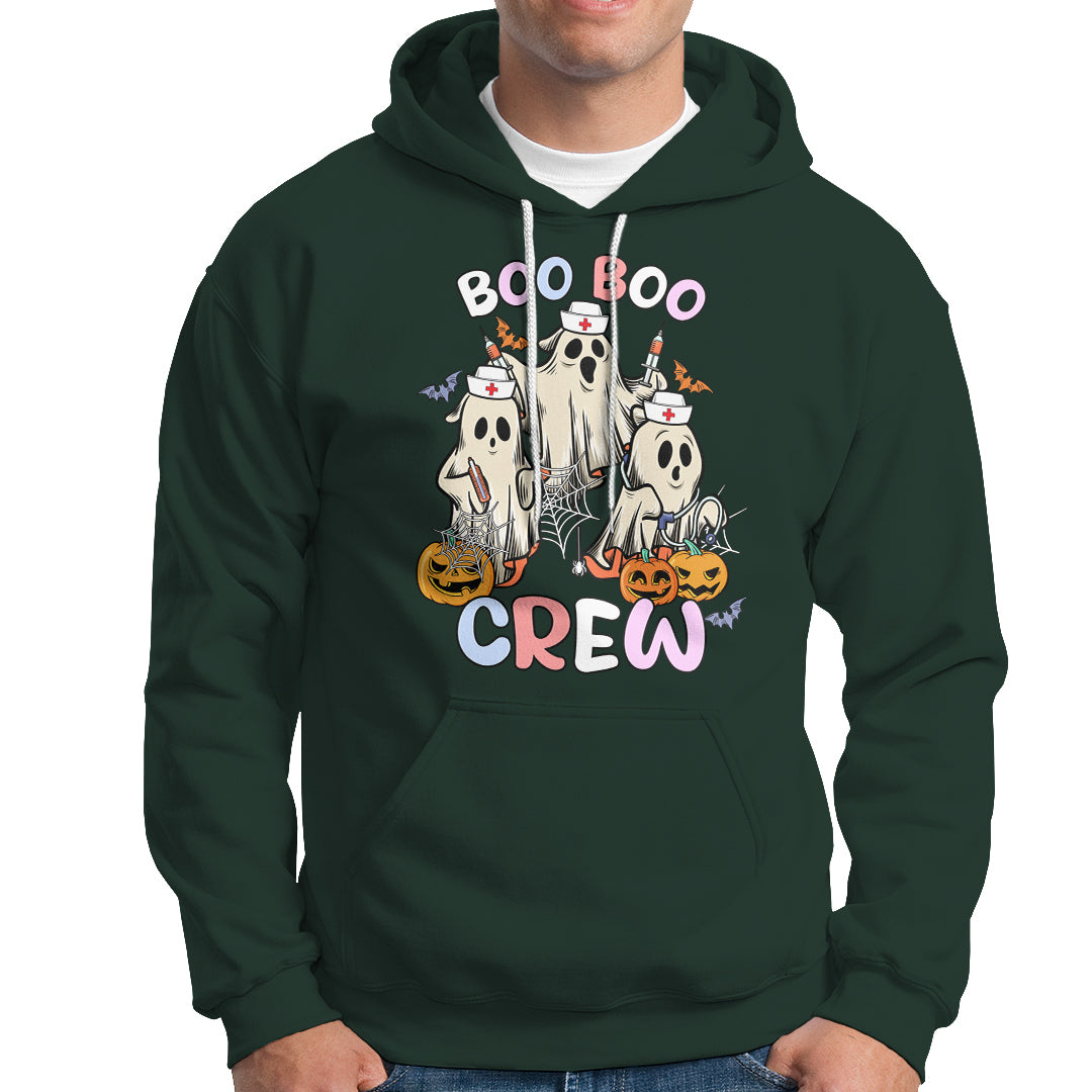 Halloween Nurse Hoodie Boo Boo Crew Ghost Halloween Costume Funny Nursing - Wonder Print Shop