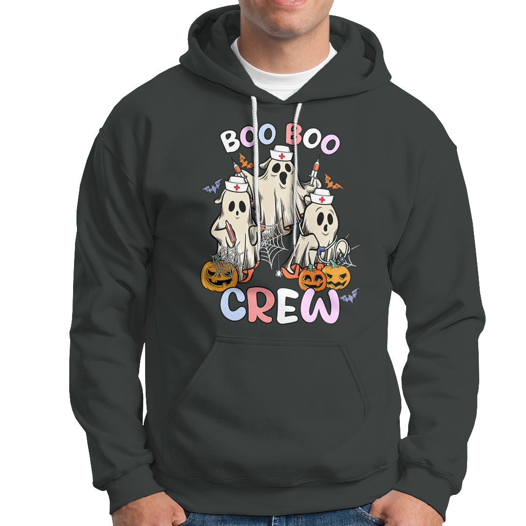 Halloween Nurse Hoodie Boo Boo Crew Ghost Halloween Costume Funny Nursing - Wonder Print Shop