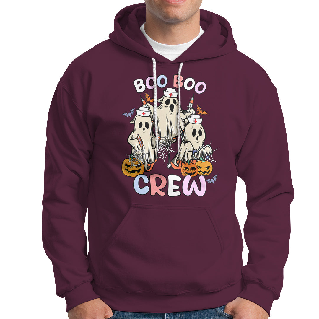 Halloween Nurse Hoodie Boo Boo Crew Ghost Halloween Costume Funny Nursing - Wonder Print Shop