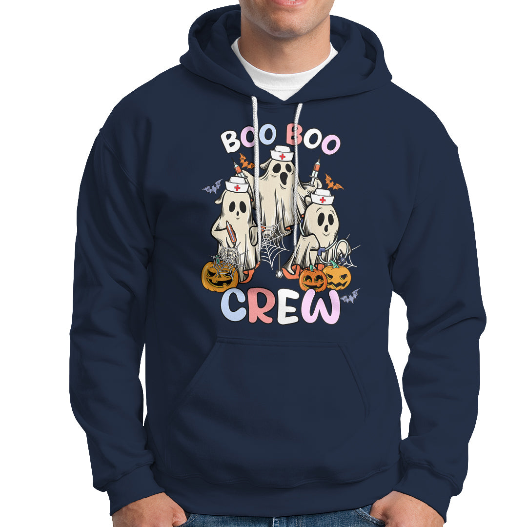 Halloween Nurse Hoodie Boo Boo Crew Ghost Halloween Costume Funny Nursing - Wonder Print Shop
