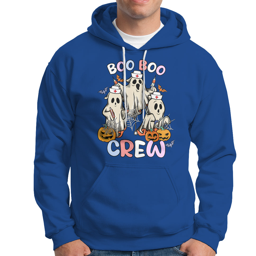 Halloween Nurse Hoodie Boo Boo Crew Ghost Halloween Costume Funny Nursing - Wonder Print Shop