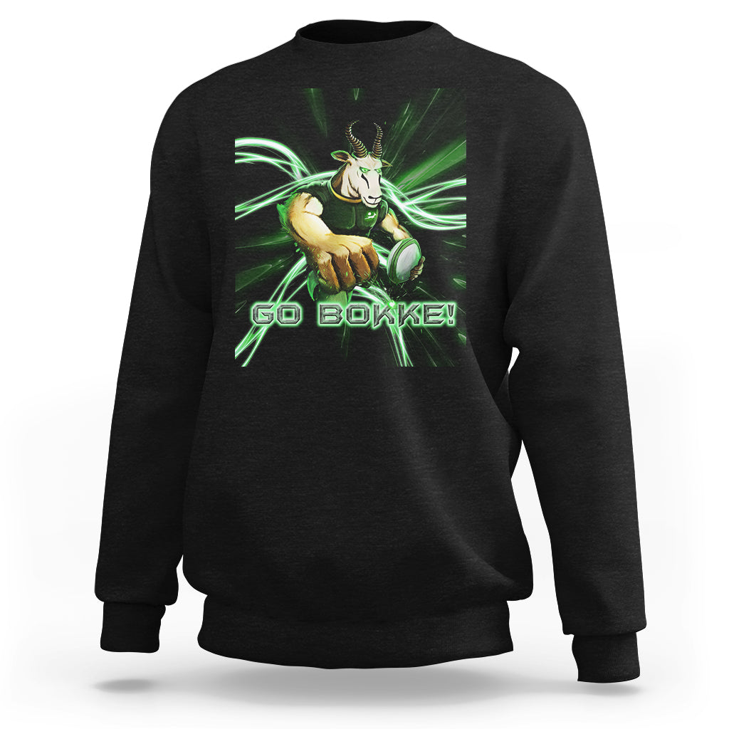 South Africa Rugby Sweatshirt Go Bokke Springboks Forever Stronger Together - Wonder Print Shop