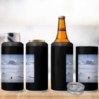 Funny Nihilist Penguin But Why Meme 4 in 1 Can Cooler Tumbler Existential Arctic Scene Icy Wilderness Quiet Thinkers
