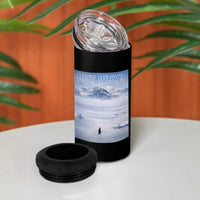 Funny Nihilist Penguin But Why Meme 4 in 1 Can Cooler Tumbler Existential Arctic Scene Icy Wilderness Quiet Thinkers