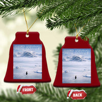 Funny Nihilist Penguin But Why Meme Ceramic Ornament Existential Arctic Scene Icy Wilderness Quiet Thinkers