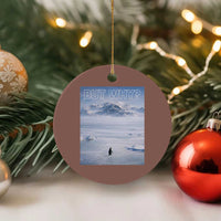Funny Nihilist Penguin But Why Meme Ceramic Ornament Existential Arctic Scene Icy Wilderness Quiet Thinkers