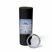 Funny Nihilist Penguin But Why Meme Skinny Tumbler Existential Arctic Scene Icy Wilderness Quiet Thinkers