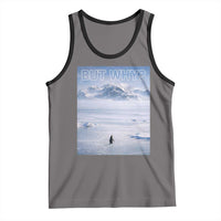 Funny Nihilist Penguin But Why Meme Tank Top Existential Arctic Scene Icy Wilderness Quiet Thinkers