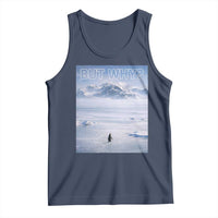 Funny Nihilist Penguin But Why Meme Tank Top Existential Arctic Scene Icy Wilderness Quiet Thinkers
