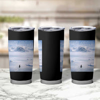 Funny Nihilist Penguin But Why Meme Tumbler Cup Existential Arctic Scene Icy Wilderness Quiet Thinkers