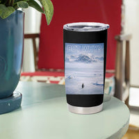 Funny Nihilist Penguin But Why Meme Tumbler Cup Existential Arctic Scene Icy Wilderness Quiet Thinkers