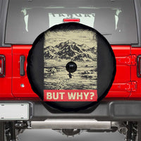 Retro Nihilist Penguin But Why Meme Spare Tire Cover Distressed Existential Moody Vintage Quiet Thinkers