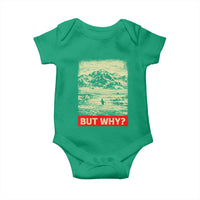 Retro Nihilist Penguin But Why Meme Baby Onesie Distressed Existential Moody Vintage Quiet Thinkers