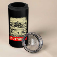 Retro Nihilist Penguin But Why Meme 4 in 1 Can Cooler Tumbler Distressed Existential Moody Vintage Quiet Thinkers