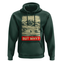 Retro Nihilist Penguin But Why Meme Hoodie Distressed Existential Moody Vintage Quiet Thinkers