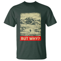 Retro Nihilist Penguin But Why Meme T Shirt Distressed Existential Moody Vintage Quiet Thinkers