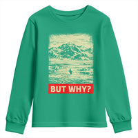 Retro Nihilist Penguin But Why Meme Youth Sweatshirt Distressed Existential Moody Vintage Quiet Thinkers