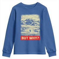 Retro Nihilist Penguin But Why Meme Youth Sweatshirt Distressed Existential Moody Vintage Quiet Thinkers
