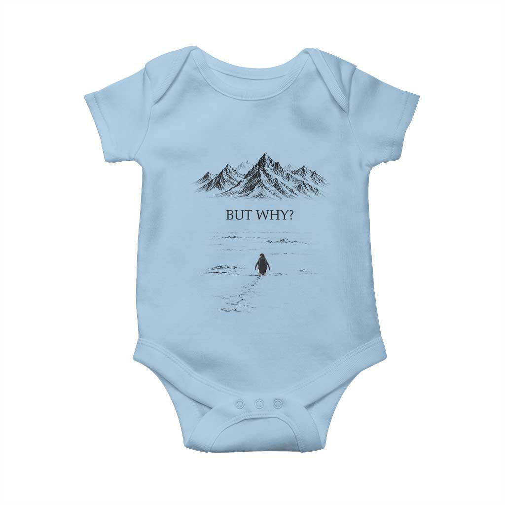 The Nihilist Penguin But Why Meme Baby Onesie Existential Moody Quiet Thinkers