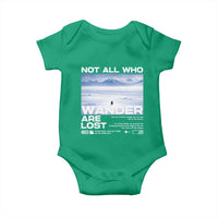 Not All Those Who Wander Are Lost Nihilist Penguin Baby Onesie Existential Deep Emotional Meme Deep Thinkers