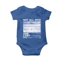 Not All Those Who Wander Are Lost Nihilist Penguin Baby Onesie Existential Deep Emotional Meme Deep Thinkers