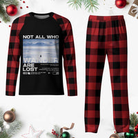 Not All Those Who Wander Are Lost Nihilist Penguin Plaid Pajama Set Existential Deep Emotional Meme Deep Thinkers