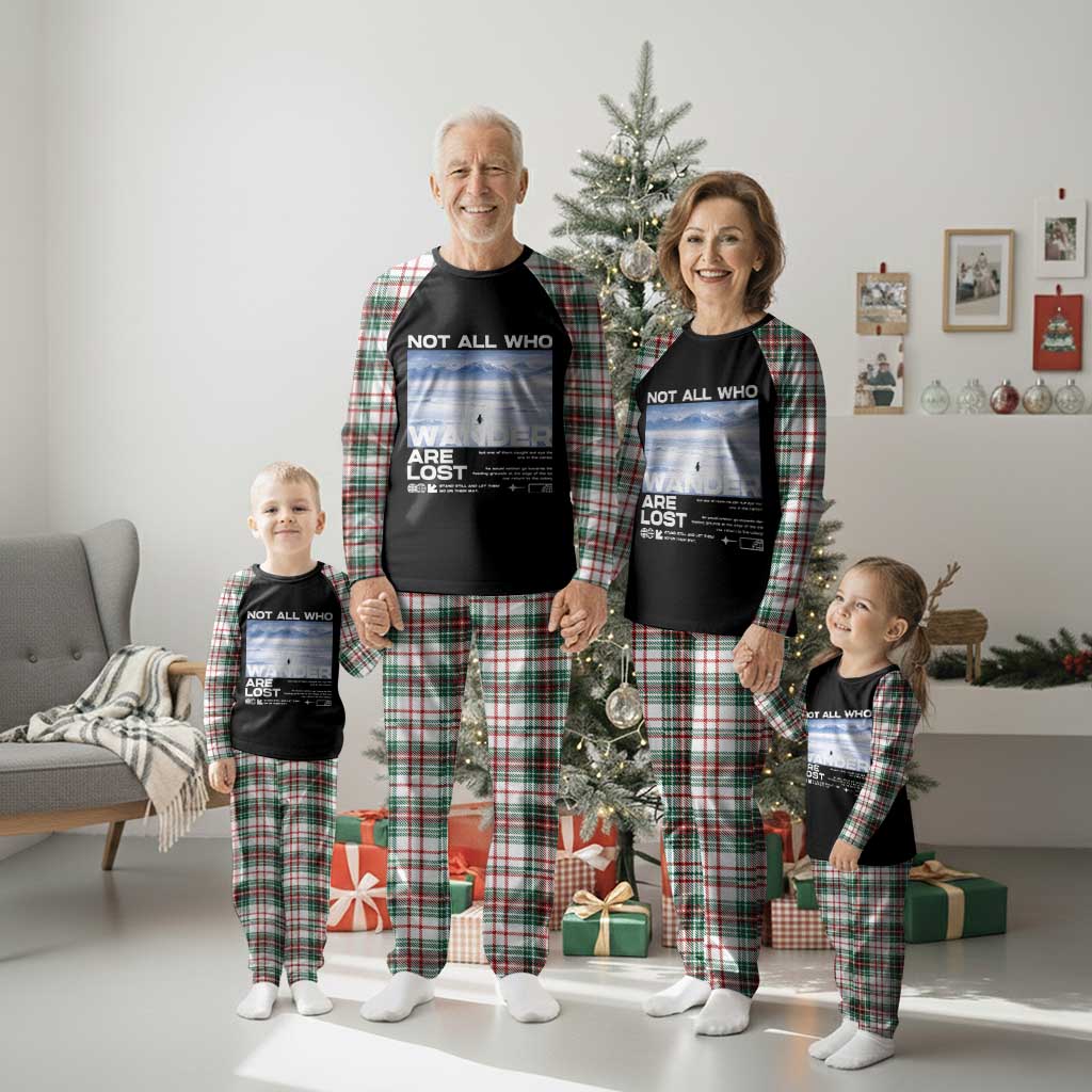 Not All Those Who Wander Are Lost Nihilist Penguin Plaid Pajama Set Existential Deep Emotional Meme Deep Thinkers