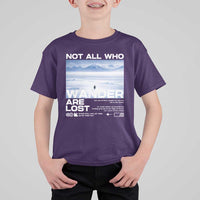Not All Those Who Wander Are Lost Nihilist Penguin T Shirt For Kid Existential Deep Emotional Meme Deep Thinkers
