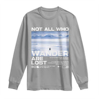 Not All Those Who Wander Are Lost Nihilist Penguin Long Sleeve Shirt Existential Deep Emotional Meme Deep Thinkers