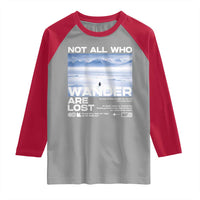 Not All Those Who Wander Are Lost Nihilist Penguin Raglan Shirt Existential Deep Emotional Meme Deep Thinkers