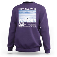 Not All Those Who Wander Are Lost Nihilist Penguin Sweatshirt Existential Deep Emotional Meme Deep Thinkers