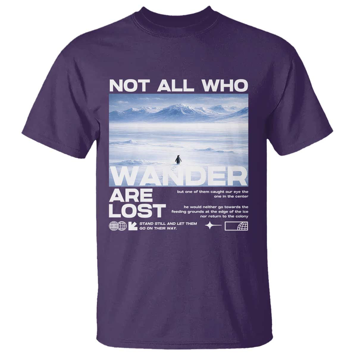 Not All Those Who Wander Are Lost Nihilist Penguin T Shirt Existential Deep Emotional Meme Deep Thinkers