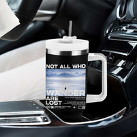 Not All Those Who Wander Are Lost Nihilist Penguin Tumbler With Handle Existential Deep Emotional Meme Deep Thinkers
