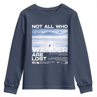 Not All Those Who Wander Are Lost Nihilist Penguin Youth Sweatshirt Existential Deep Emotional Meme Deep Thinkers