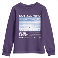 Not All Those Who Wander Are Lost Nihilist Penguin Youth Sweatshirt Existential Deep Emotional Meme Deep Thinkers