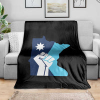 Minnesota Strong Fist Power Graphic Throw Blanket Social Justice Solidarity