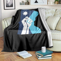 Minnesota Strong Fist Power Graphic Throw Blanket Social Justice Solidarity
