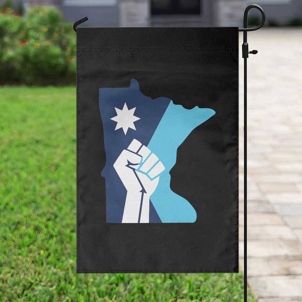 Minnesota Strong Fist Power Graphic Garden Flag Social Justice Solidarity