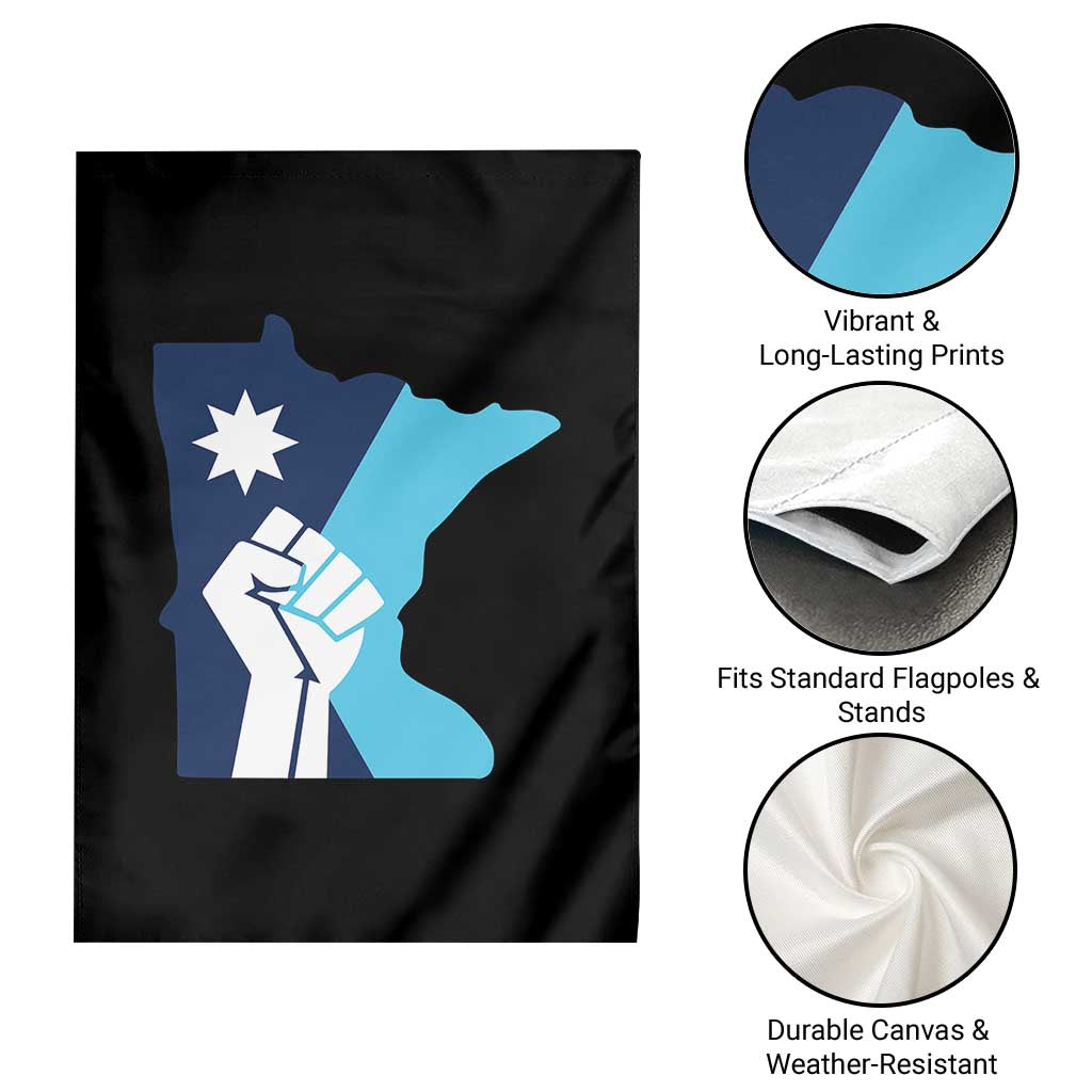 Minnesota Strong Fist Power Graphic Garden Flag Social Justice Solidarity