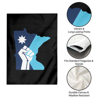 Minnesota Strong Fist Power Graphic Garden Flag Social Justice Solidarity