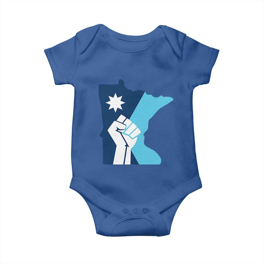 Minnesota Strong Fist Power Graphic Baby Onesie Social Justice Solidarity