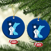 Minnesota Strong Fist Power Graphic Ceramic Ornament Social Justice Solidarity