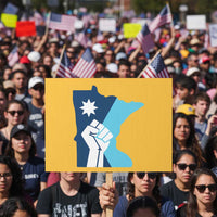 Minnesota Strong Fist Power Graphic Protest Sign Social Justice Solidarity