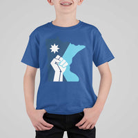 Minnesota Strong Fist Power Graphic T Shirt For Kid Social Justice Solidarity