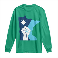 Minnesota Strong Fist Power Graphic Long Sleeve Shirt Social Justice Solidarity
