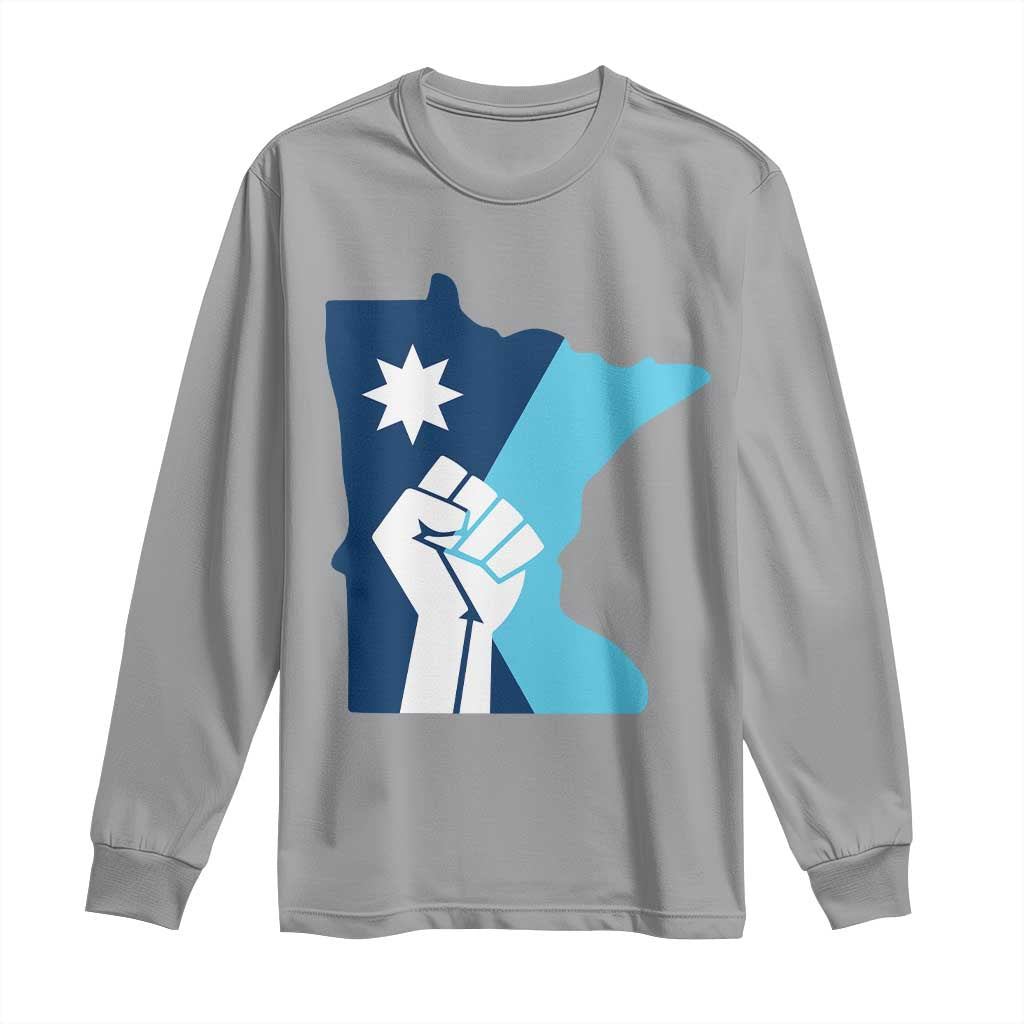 Minnesota Strong Fist Power Graphic Long Sleeve Shirt Social Justice Solidarity
